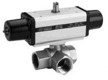 3-Way Valve with Pneumatic Actuator