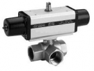 3-Way Valve with Pneumatic Actuator